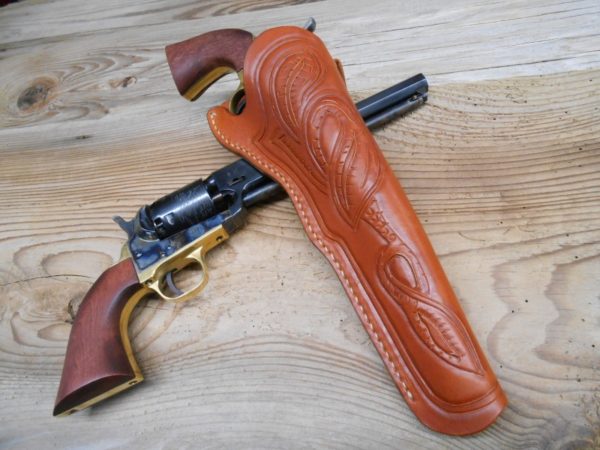 California Slim Holster - Tooled - Full Cover Style [SL-1012]