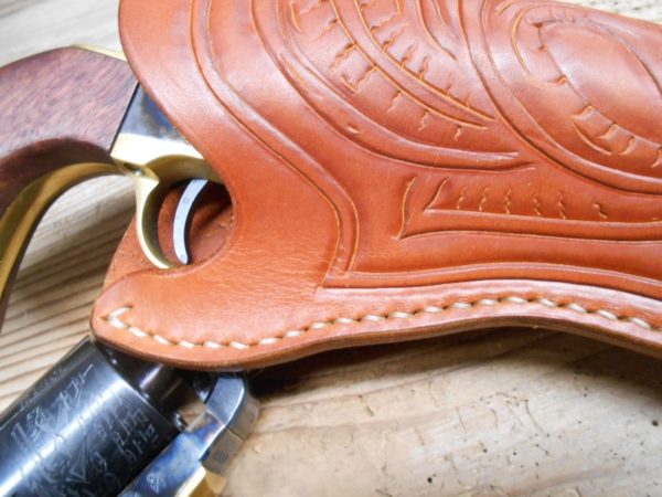 California Slim Holster - Tooled - Full Cover Style [SL-1012] - Image 4