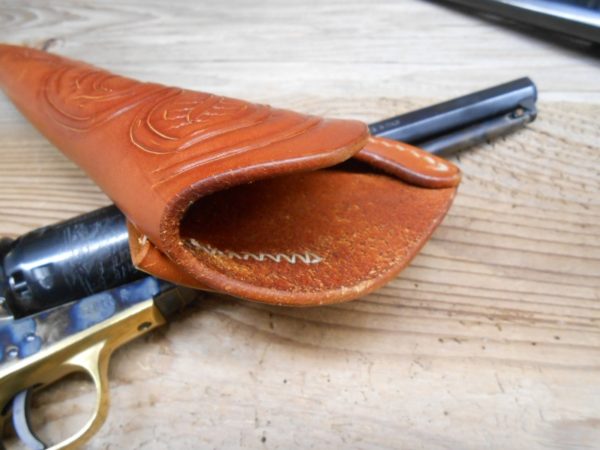 California Slim Holster - Tooled - Full Cover Style [SL-1012] - Image 9