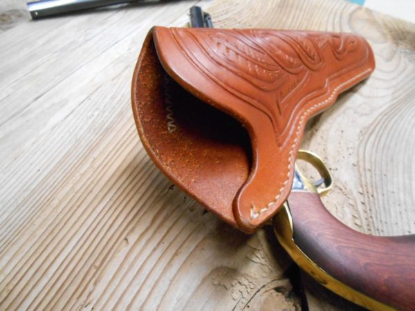 California Slim Holster - Tooled - Full Cover Style [SL-1012] - Image 12